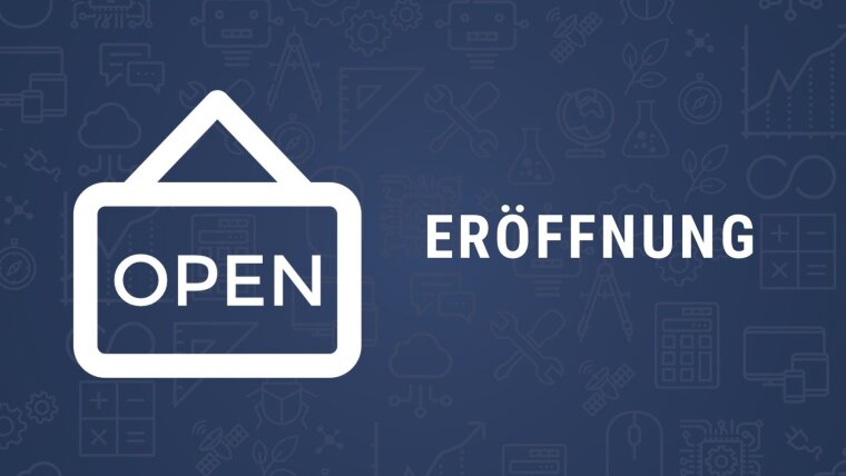 Titelgrafik zur Eröffnung des MINT-Festivals