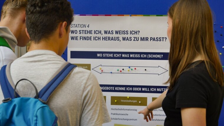 Ausstellungslandschaft zum MINT-Festival Jena 2023