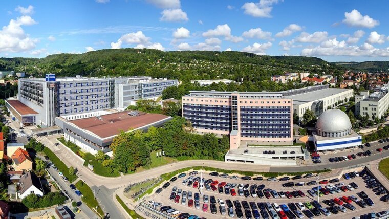 Werksansicht ZEISS in Jena Lichtenhain
