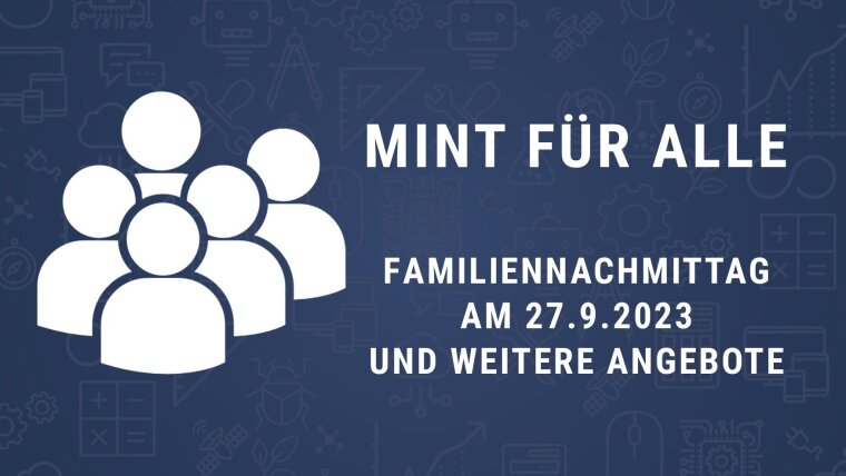 Grafik MINT für alle mit Familiennachmittag