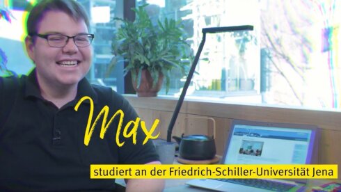 Platzhalterbild — Screenshot aus dem Video "Max studiert Geographie an der Friedrich-Schiller-Univesität Jena"